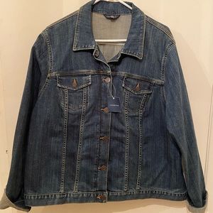 Classic denim jacket. Lands End - NWT 2X